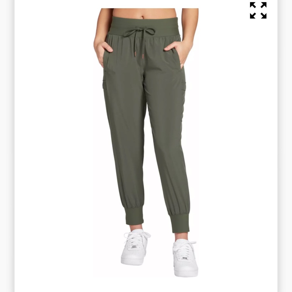 Green Joggers with Cargo Pockets